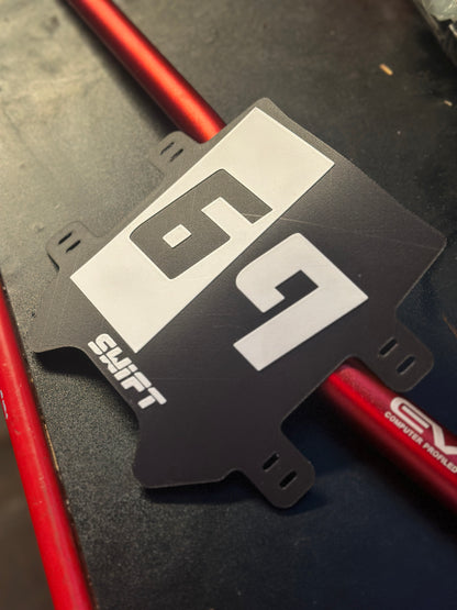 CUSTOM Front Number Plate