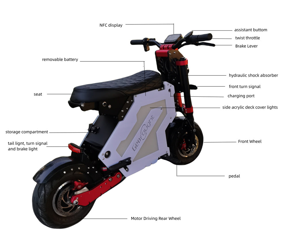 GEOFOUGHT M5 E-Scooter 72V